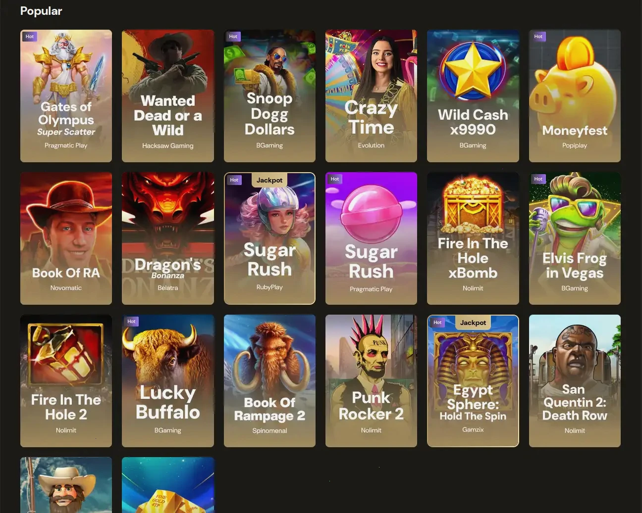 Allyspin Casino Mobile App auf Smartphone mit Spielauswahl